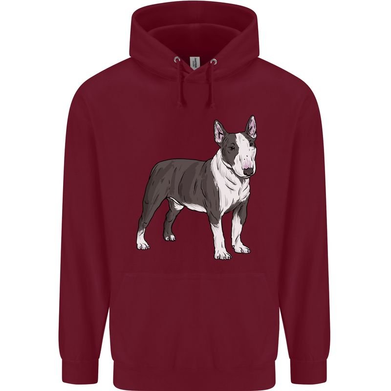 Pitbull Dog Looking Awesome Mens 80% Cotton Hoodie Maroon