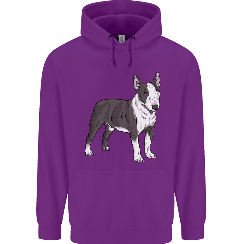 Pitbull Dog Looking Awesome Mens 80% Cotton Hoodie Purple