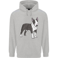 Pitbull Dog Looking Awesome Mens 80% Cotton Hoodie Sports Grey