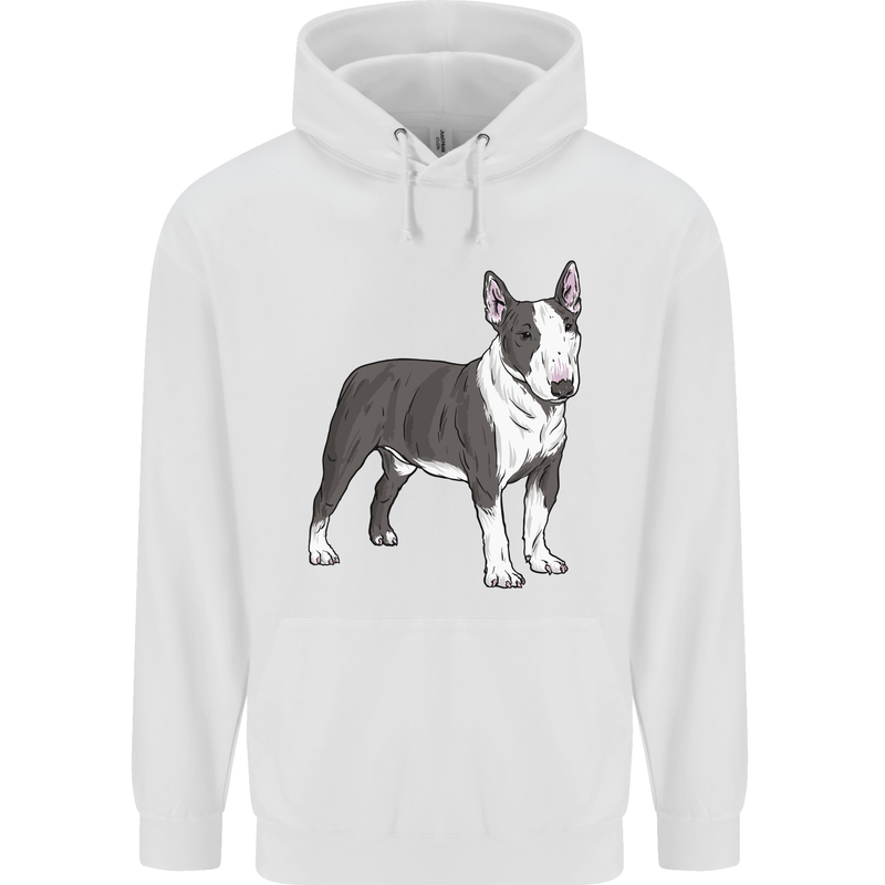 Pitbull Dog Looking Awesome Mens 80% Cotton Hoodie White