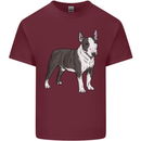 Pitbull Dog Looking Awesome Mens Cotton T-Shirt Tee Top Maroon