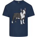 Pitbull Dog Looking Awesome Mens Cotton T-Shirt Tee Top Navy Blue