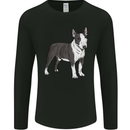 Pitbull Dog Looking Awesome Mens Long Sleeve T-Shirt Black
