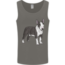 Pitbull Dog Looking Awesome Mens Vest Tank Top Charcoal