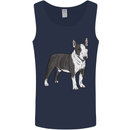Pitbull Dog Looking Awesome Mens Vest Tank Top Navy Blue