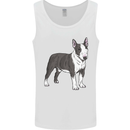 Pitbull Dog Looking Awesome Mens Vest Tank Top White