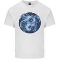 Pitbull Dog Portrait Kids T-Shirt Childrens White