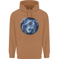 Pitbull Dog Portrait Mens 80% Cotton Hoodie Caramel Latte