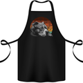 Pitbull Dog Sunset Cotton Apron 100% Organic Black