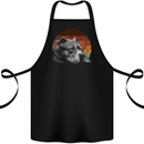 Pitbull Dog Sunset Cotton Apron 100% Organic Black