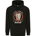 Pitbull Live Laugh Bark Funny Dog Childrens Kids Hoodie Black