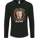 Pitbull Live Laugh Bark Funny Dog Mens Long Sleeve T-Shirt Black
