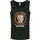 Pitbull Live Laugh Bark Funny Dog Mens Vest Tank Top Black