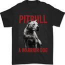 Pitbull Warrior Dog Mens T-Shirt 100% Cotton Black