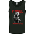 Pitbull Warrior Dog Mens Vest Tank Top Black
