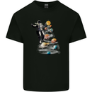 Planets Christmas Tree Space Astronaut Xmas Kids T-Shirt Childrens Black