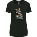 Planets Christmas Tree Space Astronaut Xmas Womens Wider Cut T-Shirt Black