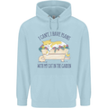 Plans With My Cat in the Garden Gardener Childrens Kids Hoodie Light Blue