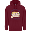Plans With My Cat in the Garden Gardener Childrens Kids Hoodie Maroon