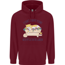 Plans With My Cat in the Garden Gardener Childrens Kids Hoodie Maroon