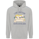 Plans With My Cat in the Garden Gardener Childrens Kids Hoodie Sports Grey