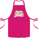 Plans With My Cat in the Garden Gardener Cotton Apron 100% Organic Pink