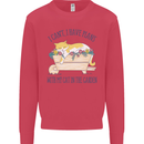 Plans With My Cat in the Garden Gardener Kids Sweatshirt Jumper Heliconia