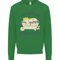 Plans With My Cat in the Garden Gardener Kids Sweatshirt Jumper Irish Green