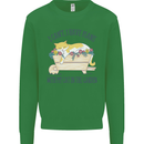 Plans With My Cat in the Garden Gardener Kids Sweatshirt Jumper Irish Green