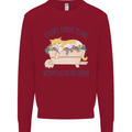 Plans With My Cat in the Garden Gardener Kids Sweatshirt Jumper Red