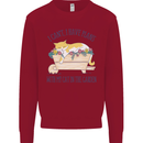 Plans With My Cat in the Garden Gardener Kids Sweatshirt Jumper Red
