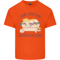 Plans With My Cat in the Garden Gardener Kids T-Shirt Childrens Orange