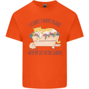 Plans With My Cat in the Garden Gardener Kids T-Shirt Childrens Orange