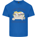 Plans With My Cat in the Garden Gardener Kids T-Shirt Childrens Royal Blue