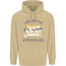 Plans With My Cat in the Garden Gardener Mens 80% Cotton Hoodie Sand