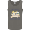 Plans With My Cat in the Garden Gardener Mens Vest Tank Top Charcoal