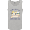Plans With My Cat in the Garden Gardener Mens Vest Tank Top Sports Grey