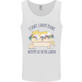 Plans With My Cat in the Garden Gardener Mens Vest Tank Top White
