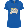 Plans With My Cat in the Garden Gardener Womens Wider Cut T-Shirt Royal Blue