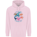 Plastic Free Climate Change Octopus Ocean Fish Childrens Kids Hoodie Light Pink