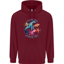 Plastic Free Climate Change Octopus Ocean Fish Childrens Kids Hoodie Maroon