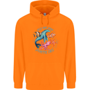 Plastic Free Climate Change Octopus Ocean Fish Childrens Kids Hoodie Orange