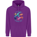 Plastic Free Climate Change Octopus Ocean Fish Childrens Kids Hoodie Purple