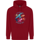Plastic Free Climate Change Octopus Ocean Fish Childrens Kids Hoodie Red