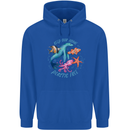 Plastic Free Climate Change Octopus Ocean Fish Childrens Kids Hoodie Royal Blue