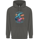 Plastic Free Climate Change Octopus Ocean Fish Childrens Kids Hoodie Storm Grey
