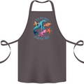 Plastic Free Climate Change Octopus Ocean Fish Cotton Apron 100% Organic Dark Grey