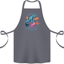 Plastic Free Climate Change Octopus Ocean Fish Cotton Apron 100% Organic Steel
