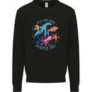 Plastic Free Climate Change Octopus Ocean Fish Kids Sweatshirt Jumper Black
