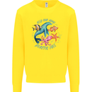 Plastic Free Climate Change Octopus Ocean Fish Kids Sweatshirt Jumper Yellow